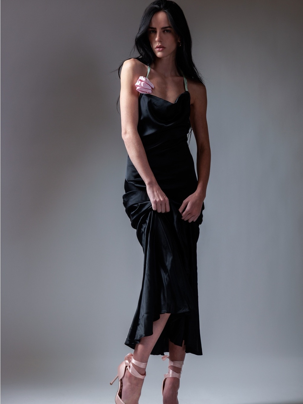 For Love and Lemons Brigette Silk Gown Size Small